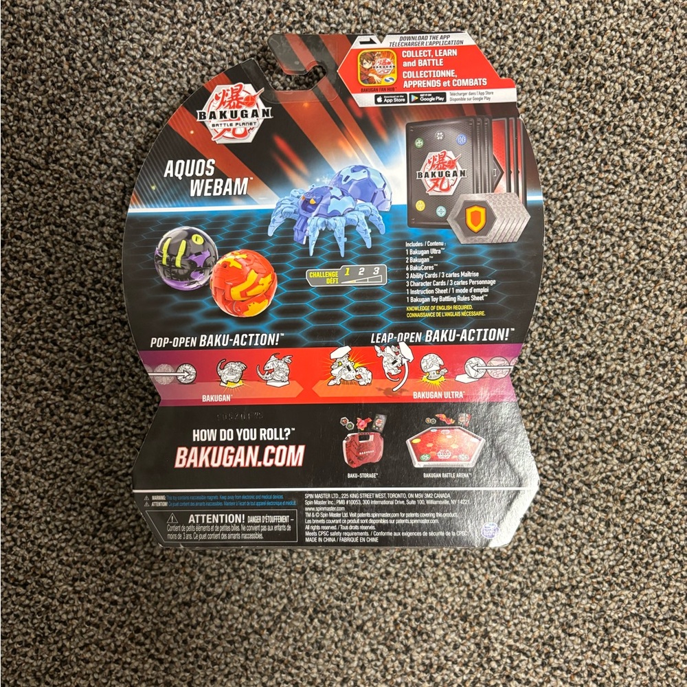 Bakugan Battle Planet starter pack - RARE Aquos Webam! - Picture 2 of 3